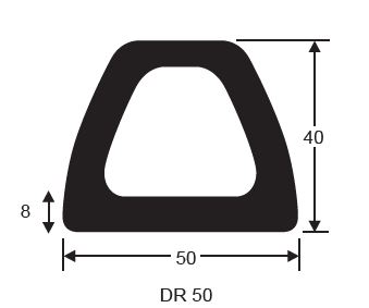 AMBASSADOR DOCKING RUBBER 50 X 40 